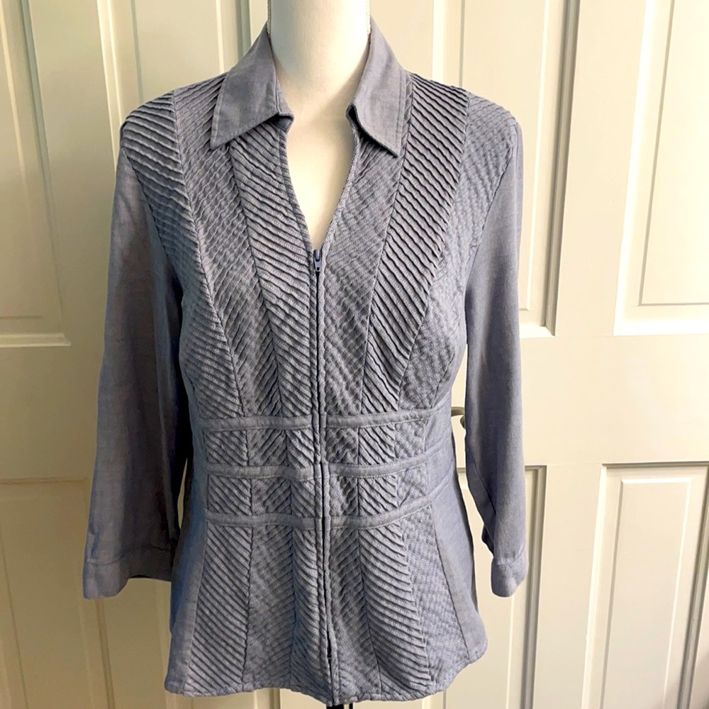 Zoe D. Zip up top